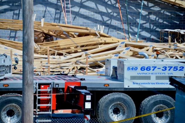Photos of Hagerstown partial building collapse