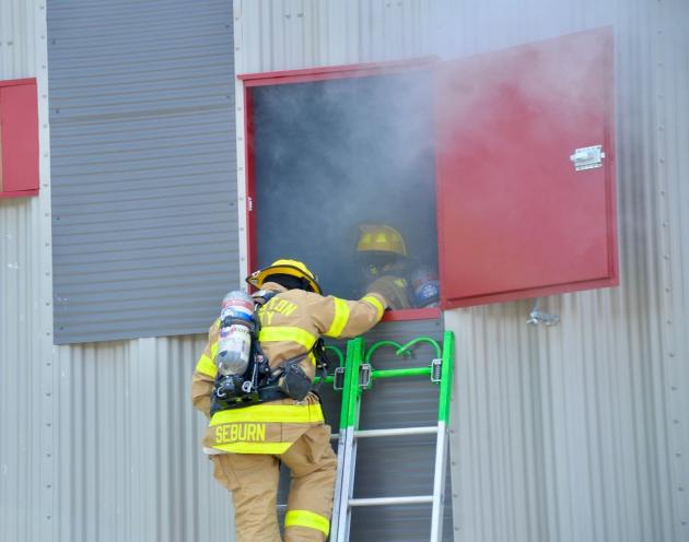 Washington County shows off new burn building for training
