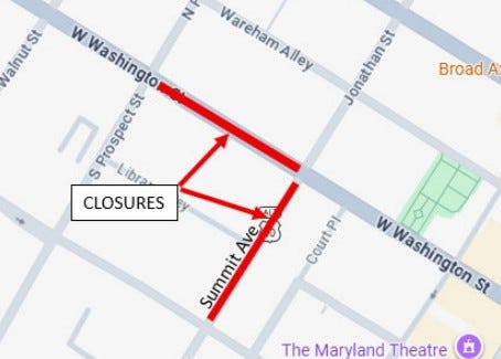 Downtown Hagerstown streets to close for Memorial Day ceremony