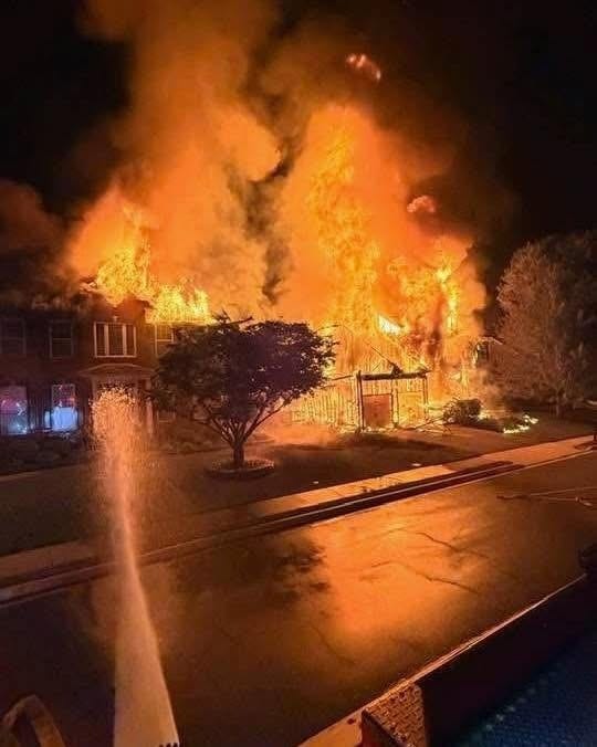 Eight displaced after Maryland house fire spread to neighboring homes