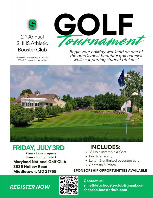 Play golf July 3 and support South Hagerstown athletics