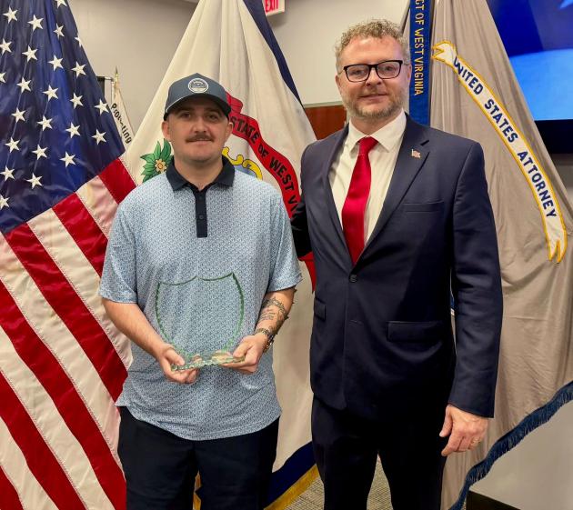 WV Air National Guard's Wolfe receives Freedom 250 Hometown Hero Award